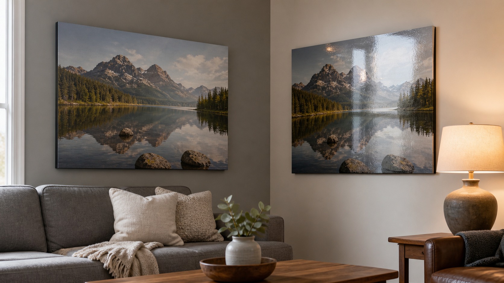 Matte vs Glossy Canvas Prints: Which Finish Looks Better in Real Homes?